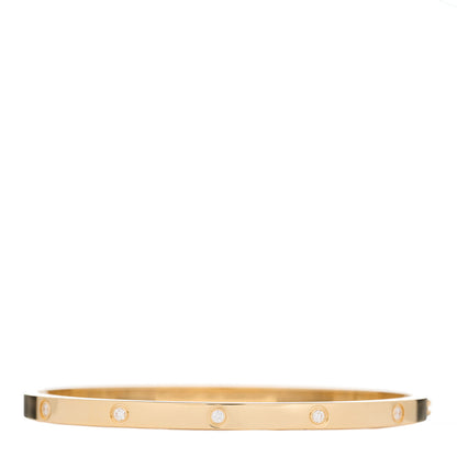 Cartier 18K Yellow Gold 10 Diamond Small LOVE Bracelet 16 1 of 3