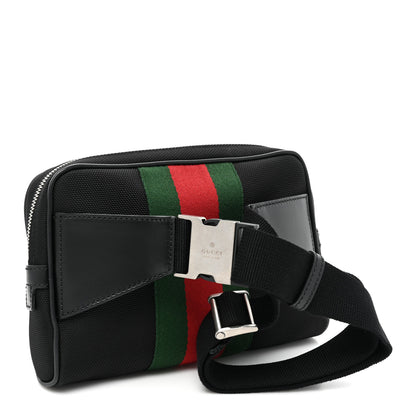 Gucci Canvas Web Slim Belt Bag Black 3 of 8