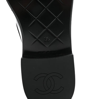 Chanel Lambskin Quilted CC Turnlock Loafers 35 Black 7 of 10