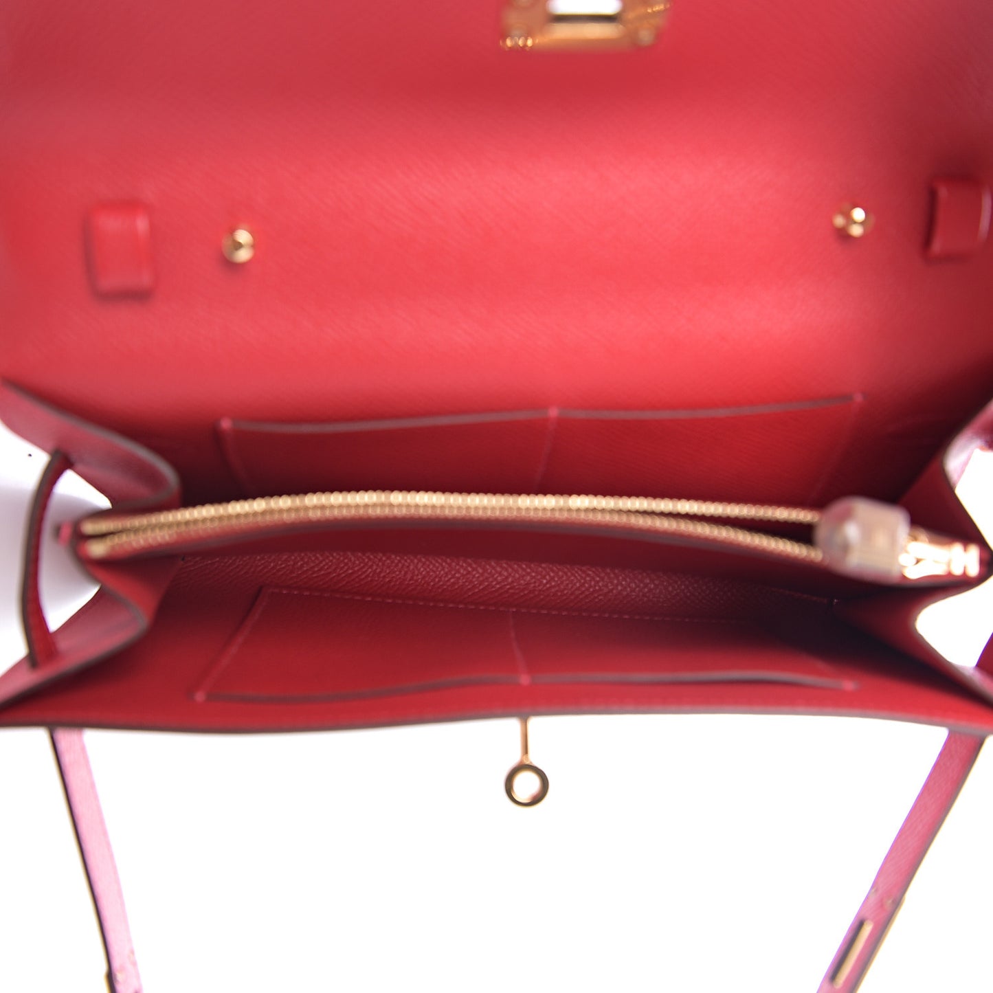 Epsom Kelly Wallet To Go Rouge Casaque