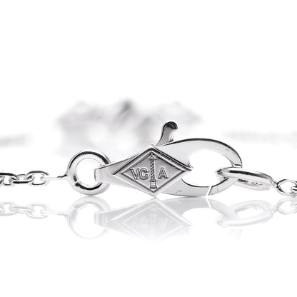 Van Cleef & Arpels 18K White Gold Diamond Mini Frivole Bracelet 4 of 7