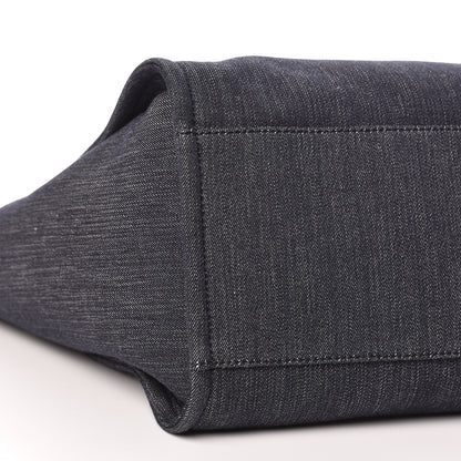 Chanel Denim Large Deauville Tote Dark Blue 8 of 11