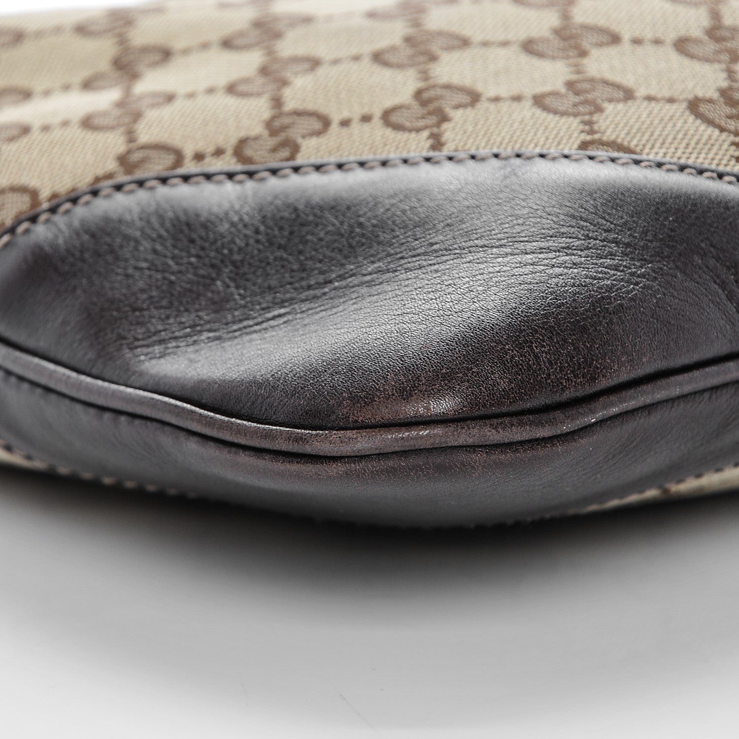 Gucci Monogram Web Jackie O Bouvier Hobo Dark Brown 5 of 7