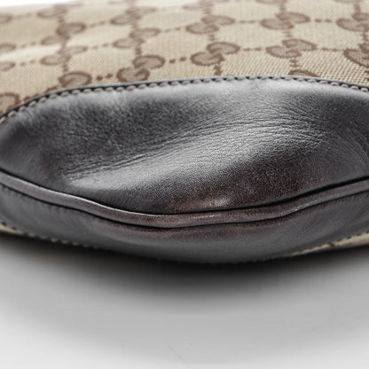 Gucci Monogram Web Jackie O Bouvier Hobo Dark Brown 5 of 7