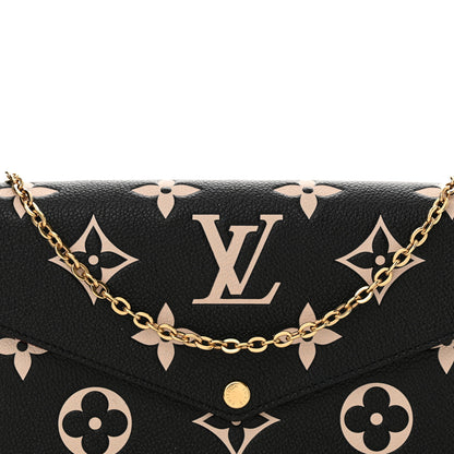Louis Vuitton Empreinte Monogram Giant Felicie Pochette Black Beige 8 of 12