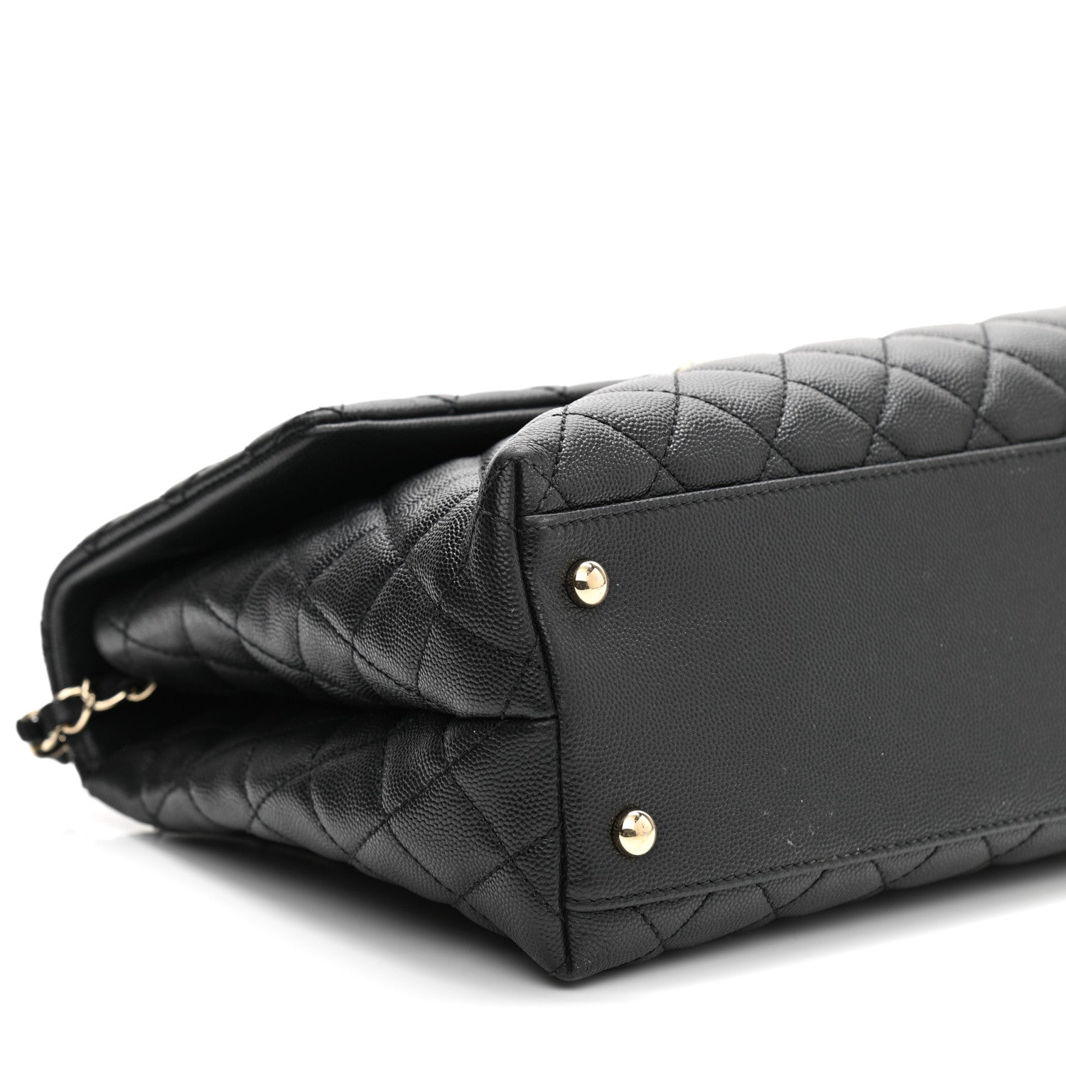 Chanel Caviar Quilted Medium Coco Handle Flap Black 9 of 13