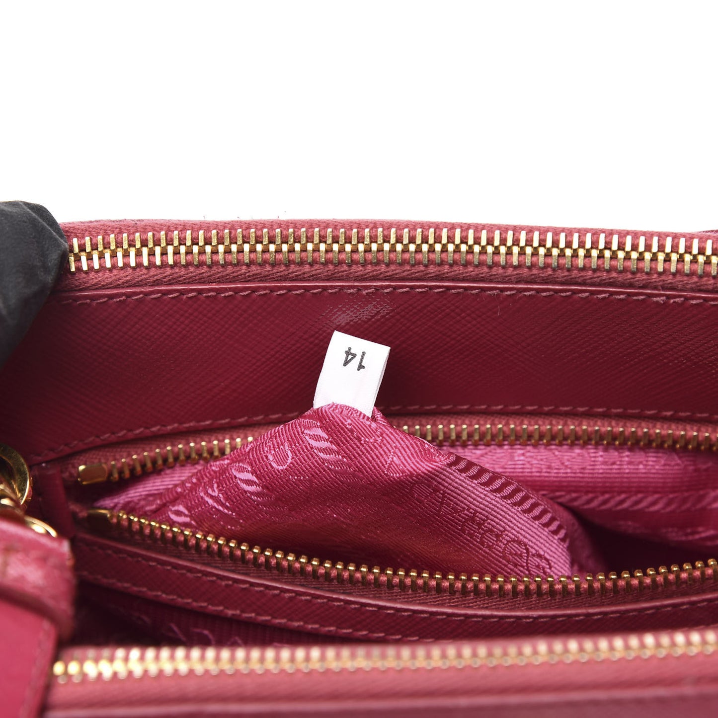 Saffiano Vernice Mini Galleria Double Zip Tote Peonia