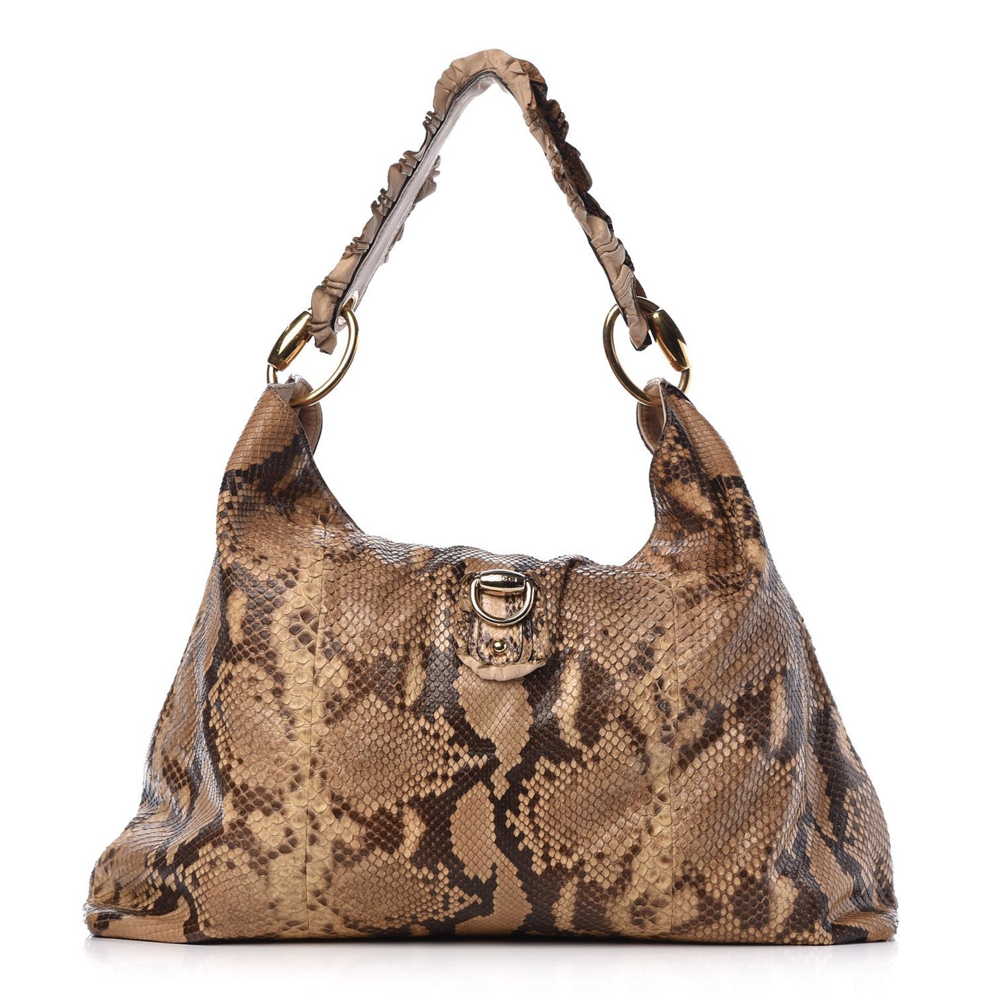 Python Large Sabrina Hobo Brown