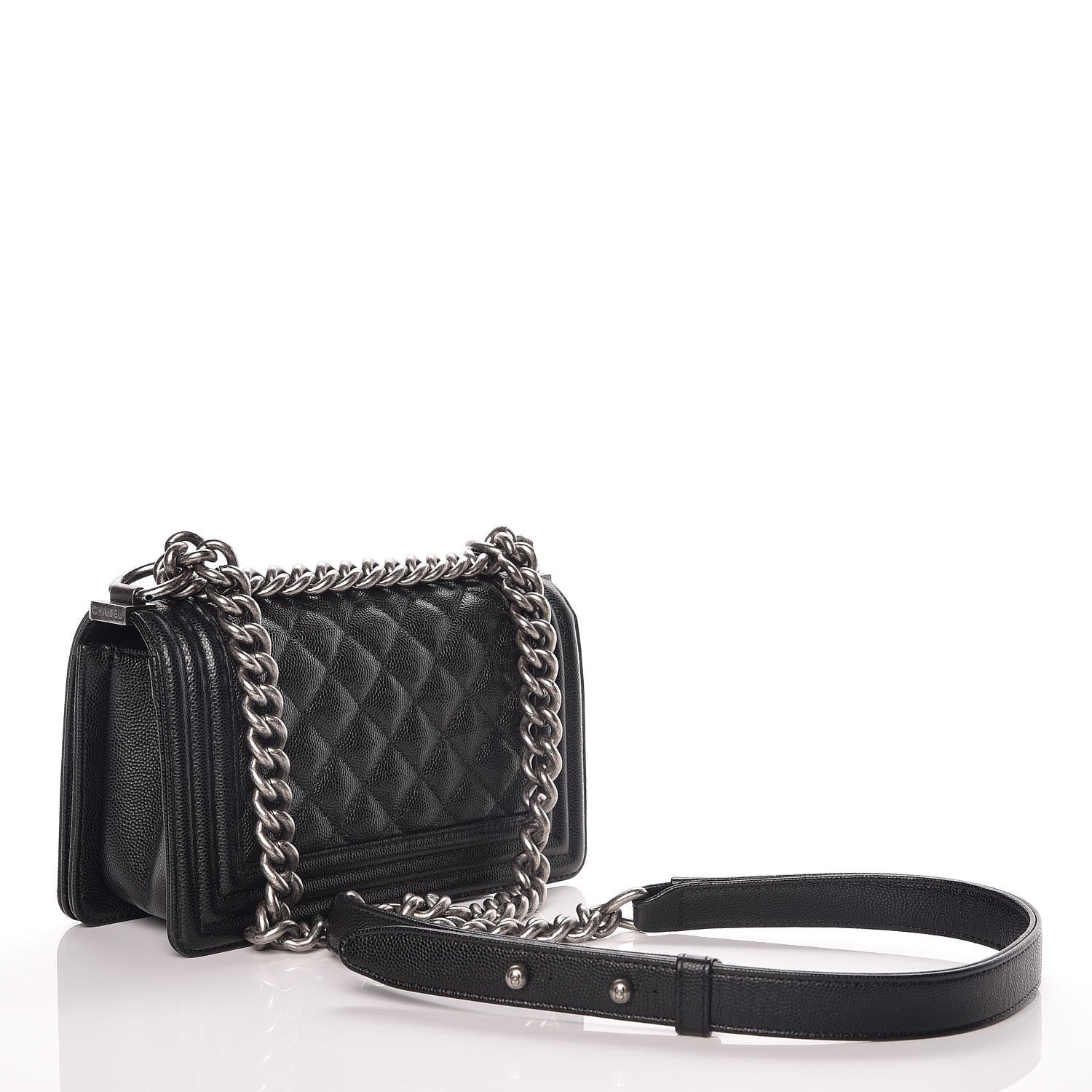 Chanel Caviar Quilted Small Boy Flap Black 4 of 13