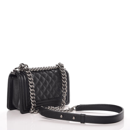 Chanel Caviar Quilted Small Boy Flap Black 4 of 13