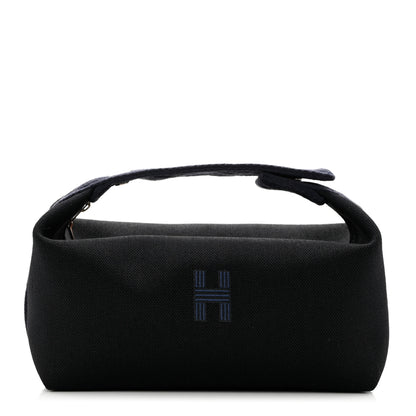 Hermes Canvas Small Bride-A-Brac Pouch Black Bleu Nuit 1 of 7