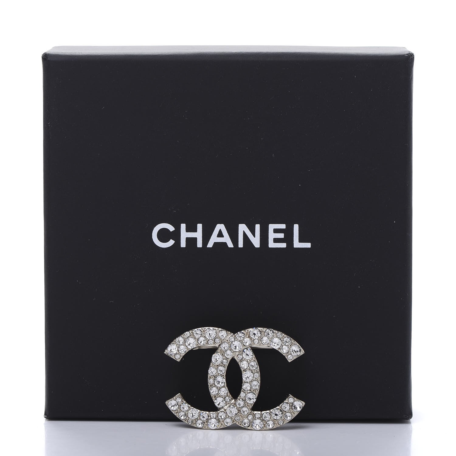 Chanel Crystal Palais Garnier CC Brooch Gold 5 of 5