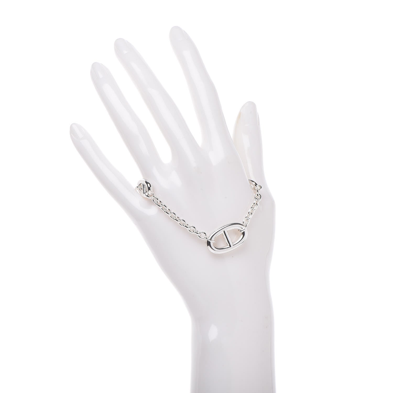 Hermes Sterling Silver Farandole Bracelet LG 2 of 5