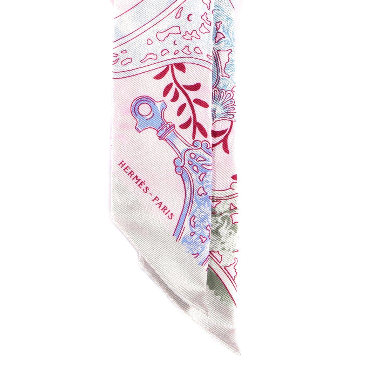 Silk Etriers Remix Twilly Rose Pale Bordeaux