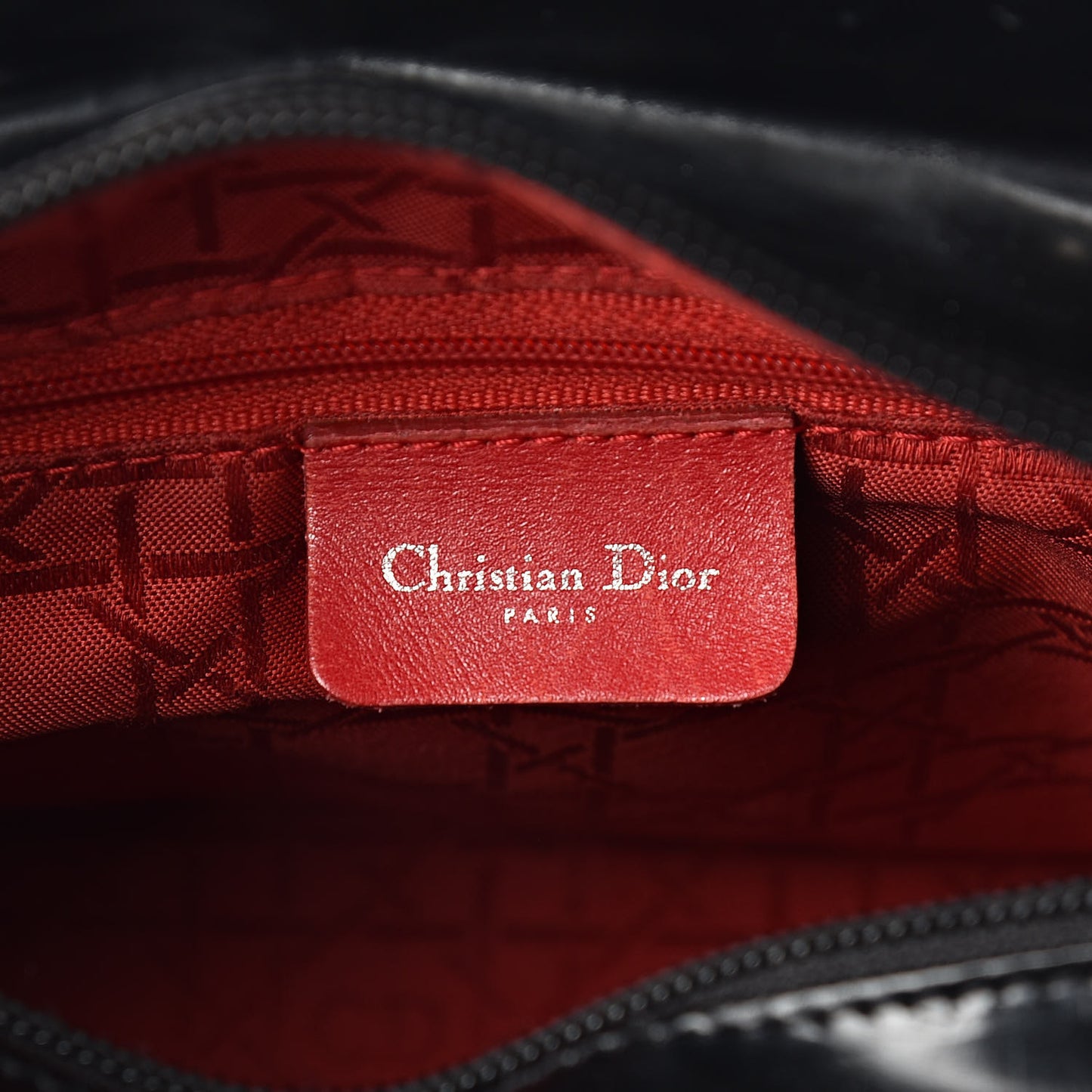 Patent Medium Lady Dior Black
