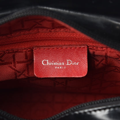 Christian Dior Patent Medium Lady Dior Black 6 of 12