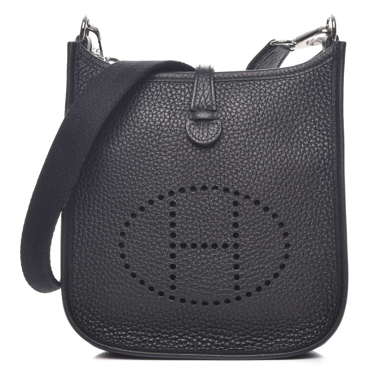 Hermes Taurillon Clemence Evelyne TPM Black 1 of 8
