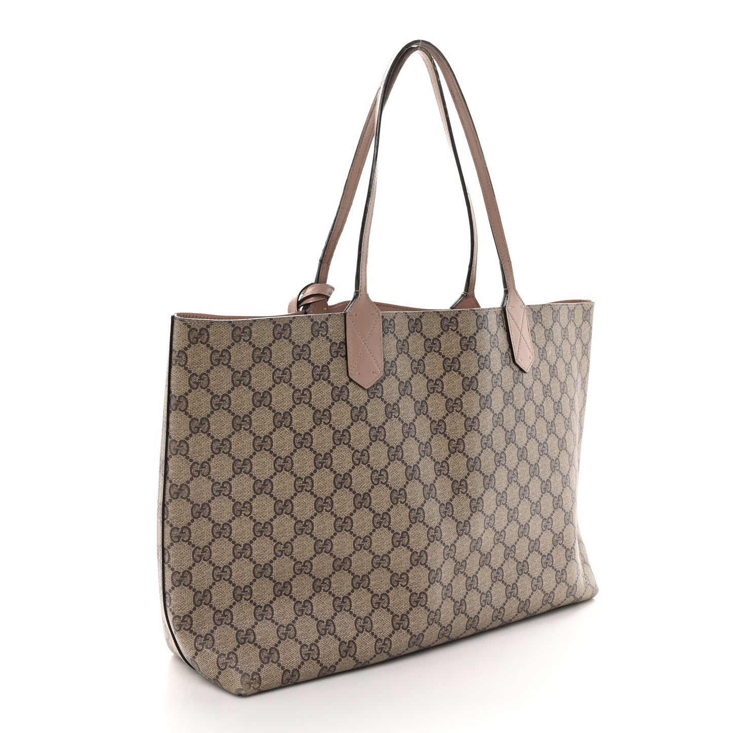 GG Supreme Monogram Medium Reversible Tote Beige Dark Cipria