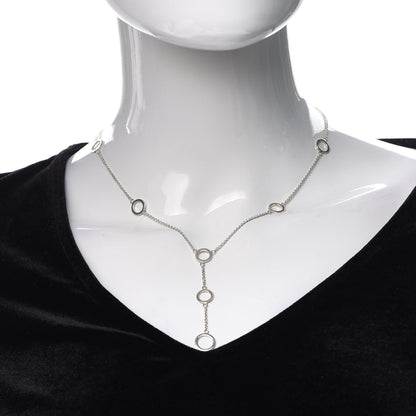Tiffany Sterling Silver Circles Lariat Necklace 2 of 4