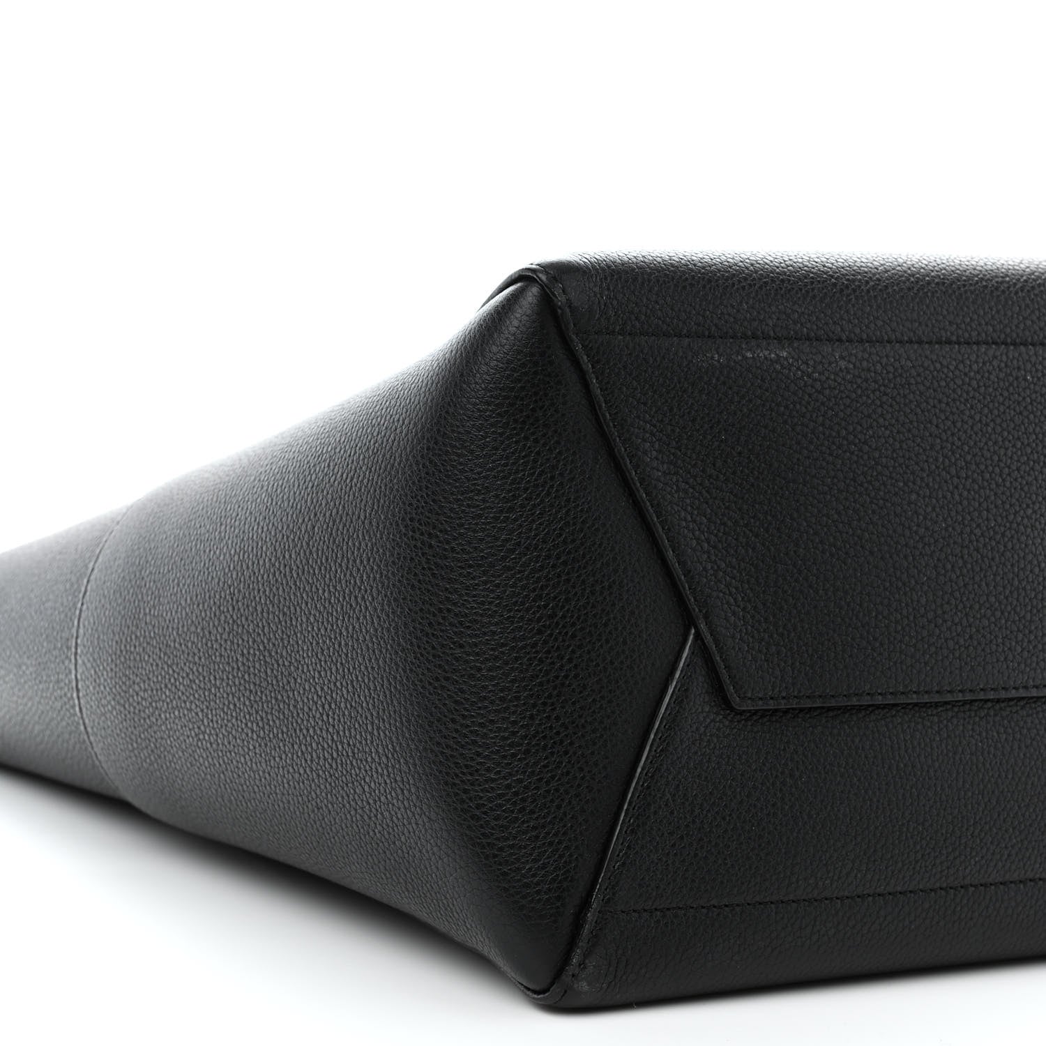 Celine Soft Grained Calfskin Sangle Bucket Bag Black 8 of 12