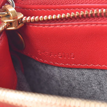 Celine Lambskin Small Trio Crossbody Bag Red 9 of 15