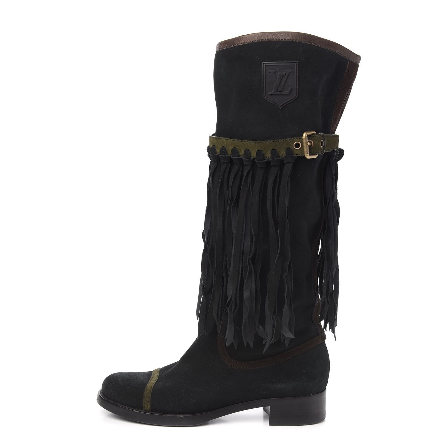 Louis Vuitton Suede Dakota High Boots 41 Black 1 of 7