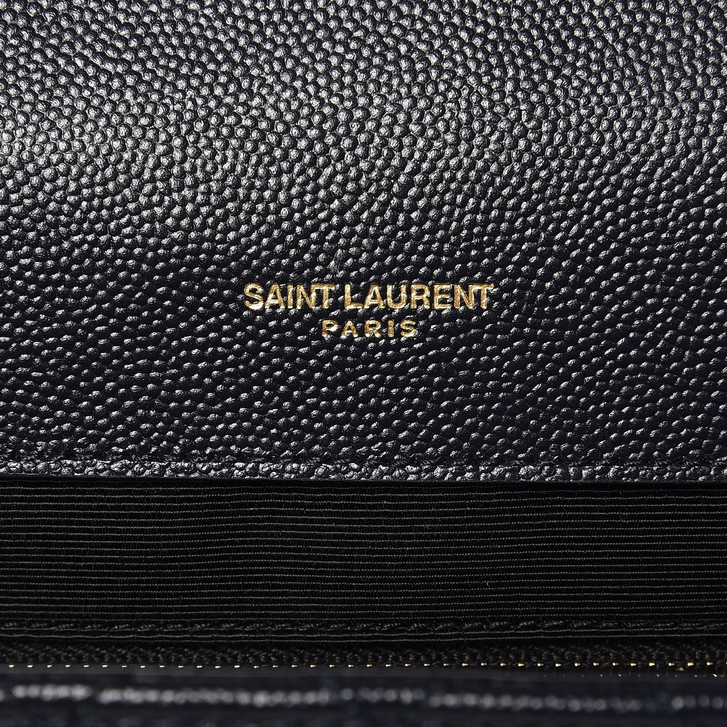 Saint Laurent Grain De Poudre Mixed Matelasse Large Triquilt Monogram Satchel Deep Marine 7 of 8