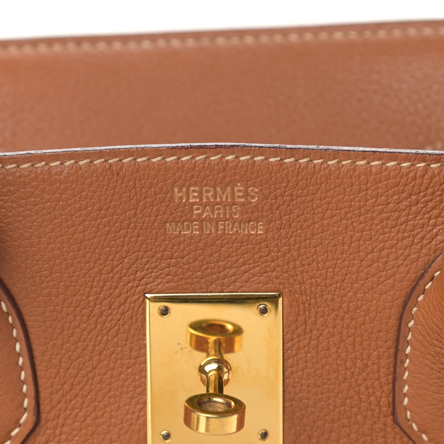 Taurillon Clemence Birkin 35 Gold