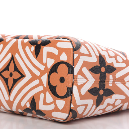 Louis Vuitton Monogram Giant Crafty Neverfull MM Creme Caramel 7 of 9