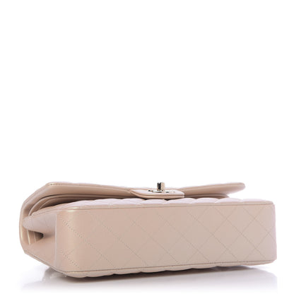 Chanel Iridescent Calfskin Quilted Medium Double Flap Beige 5 of 12
