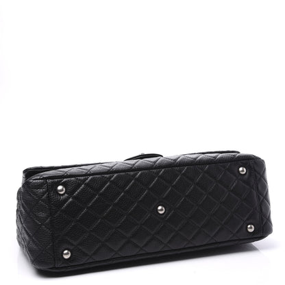 Chanel Calfskin Quilted XXL Travel Flap Bag Black 3 of 11