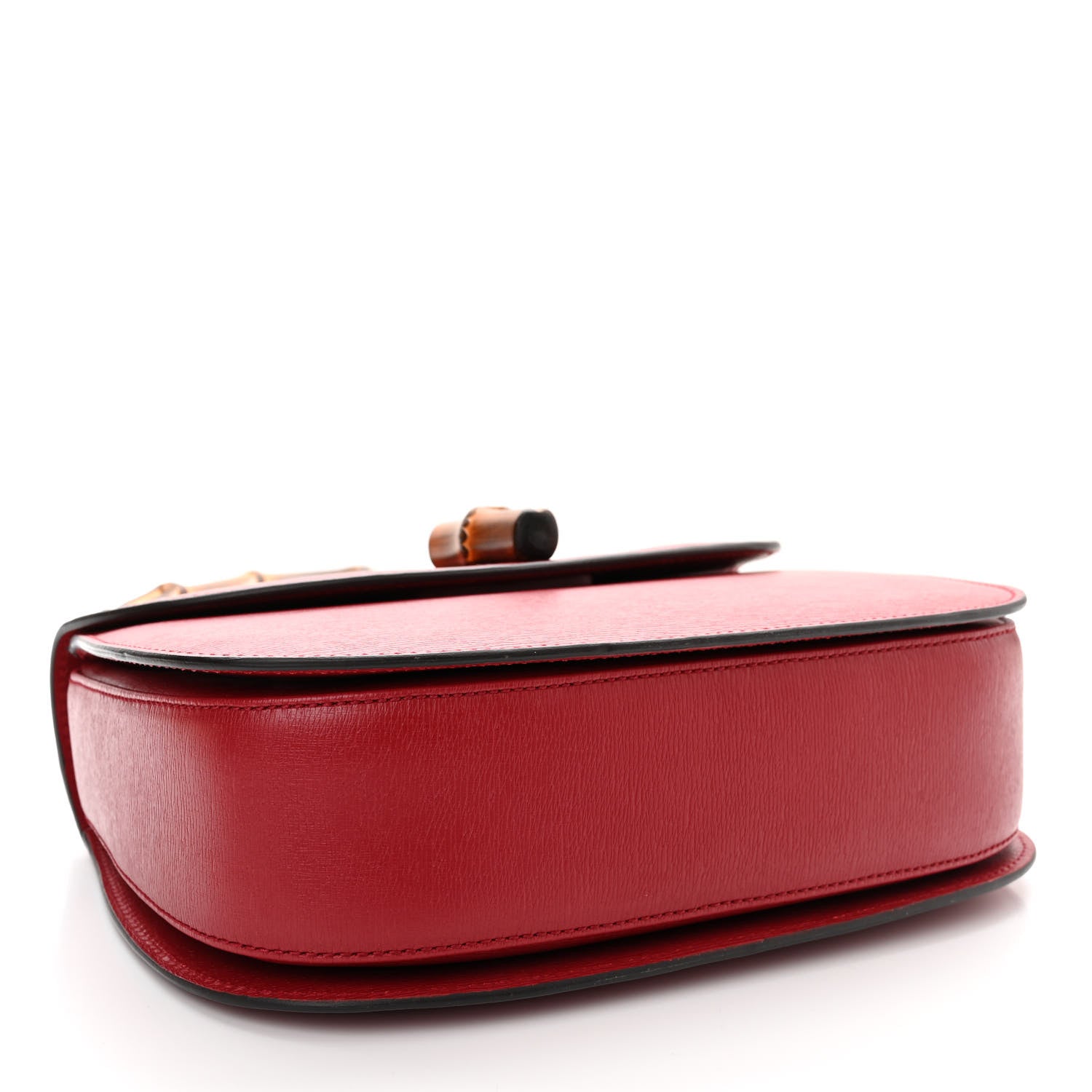Gucci Shangai Calfskin Small Classic Bamboo Top Handle Bag Romantic Cerise 5 of 12