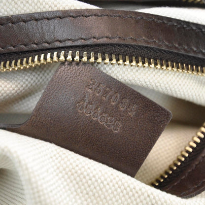 Gucci Monogram Vintage Web Medium Hobo Dark Brown 9 of 9
