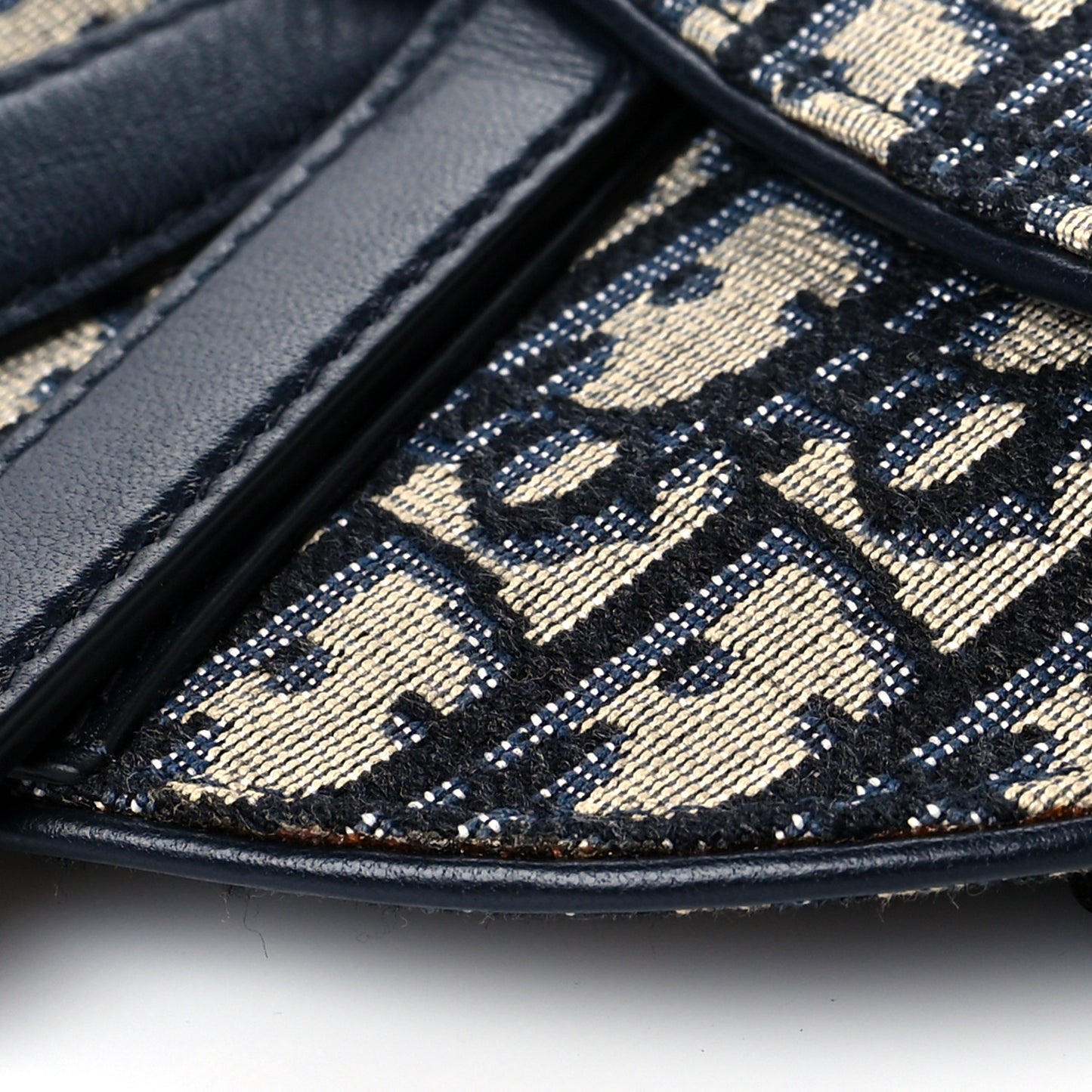 Oblique Saddle Belt Bag Blue