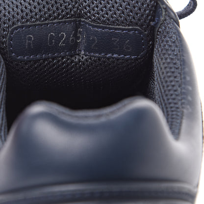 Chanel Suede Calfskin CC Sneakers 36 Blue 9 of 11