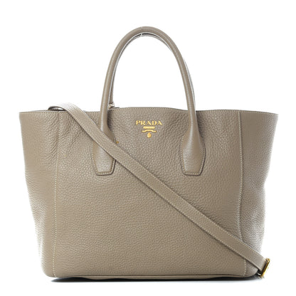 Prada Vitello Daino Tote Argilla 1 of 17