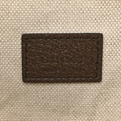 Gucci Monogram Jumbo GG Textured Dollar Calfskin Web Belt Bag Camel Ebony New Acero 6 of 15