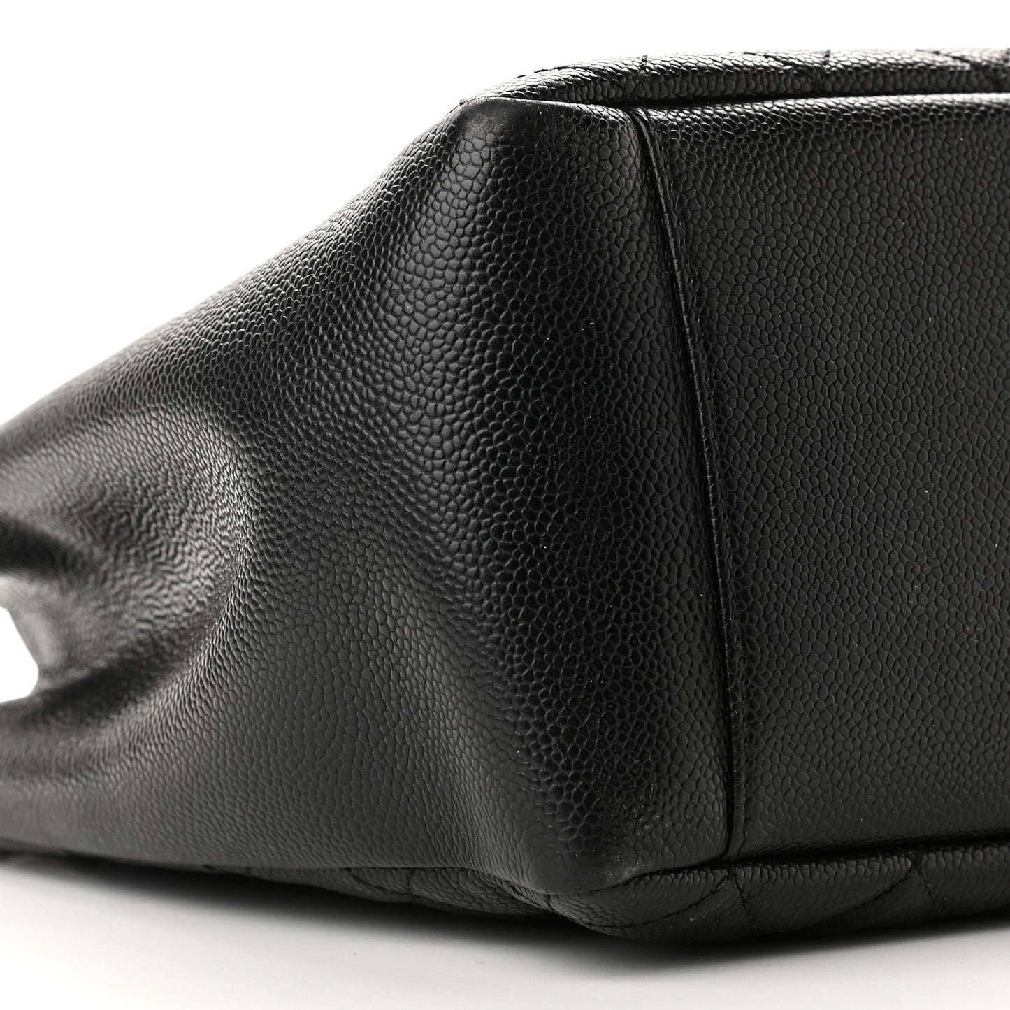 Caviar Quilted Grand Shopping Tote GST Black