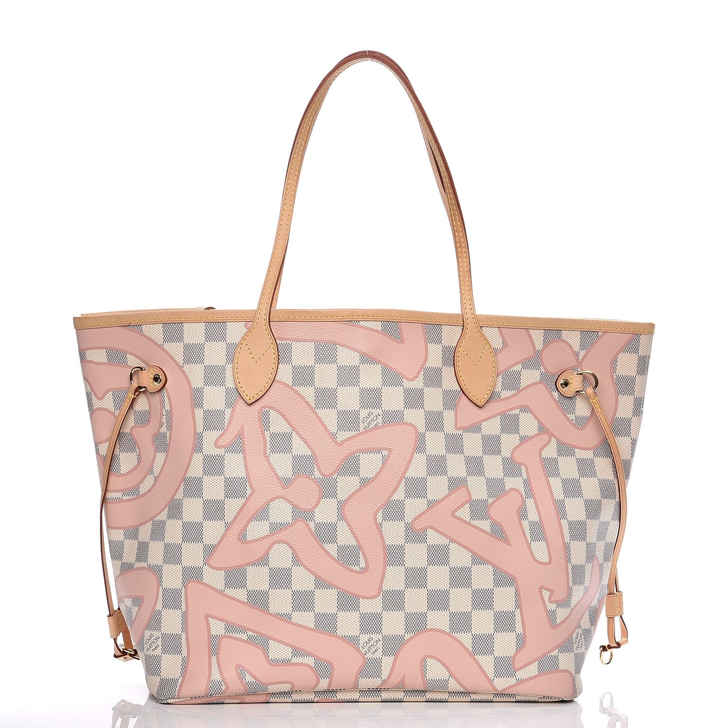 Louis Vuitton Damier Azur Tahitienne Neverfull MM 3 of 11