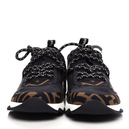 Fendi Technical Mesh Lycra FFreedom Patchwork Sneakers 38.5 Black Tobacco 2 of 11