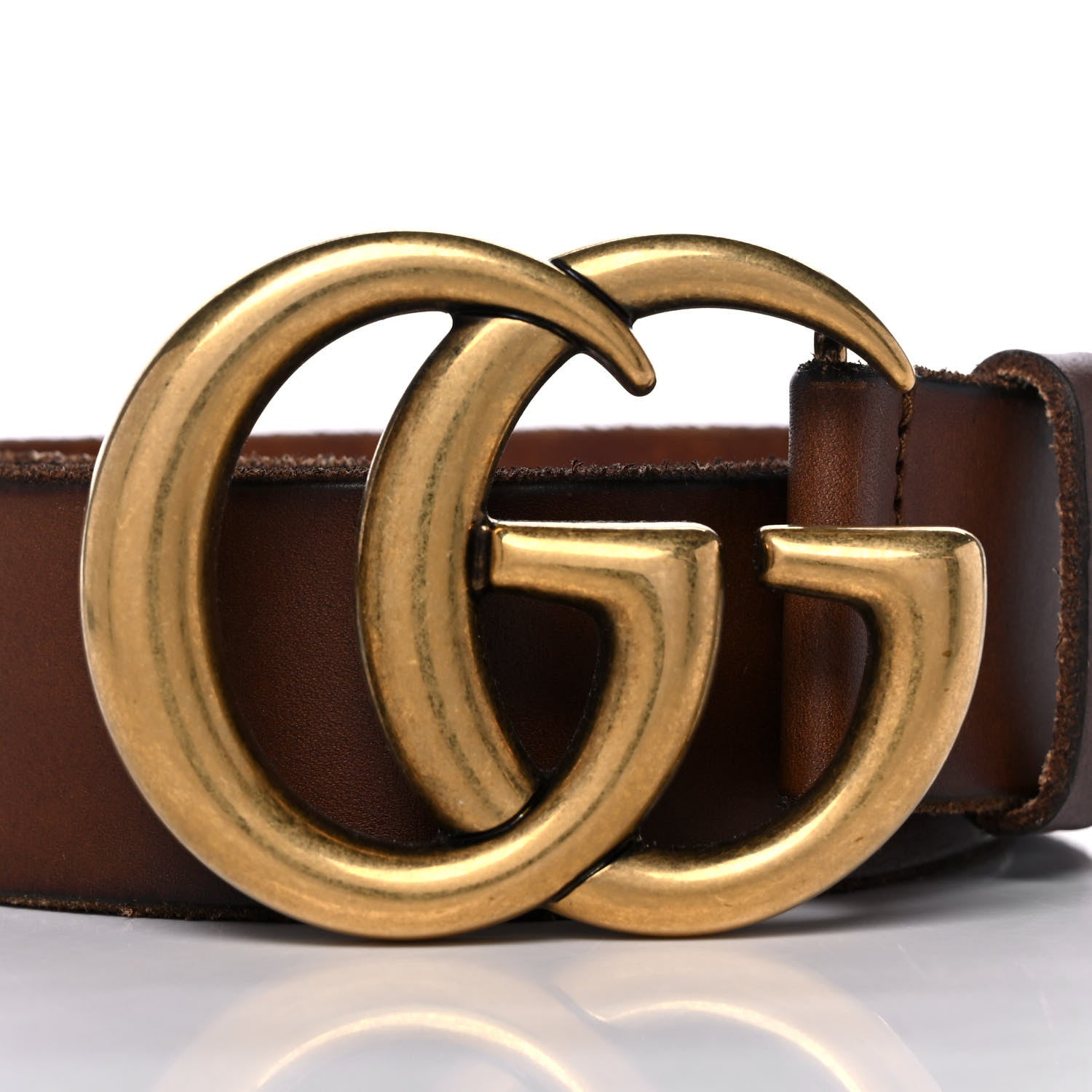 Gucci Faded Calfskin Double G Belt 90 36 Cuir 4 of 8