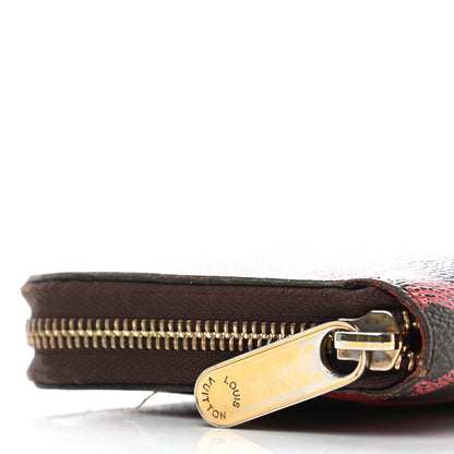 Louis Vuitton Monogram Kusama Pumpkin Dots Zippy Wallet Red 12 of 12