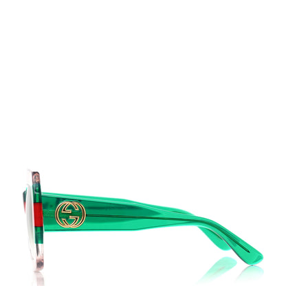Gucci Square Web Frame GG0178S Sunglasses Green Red 3 of 8