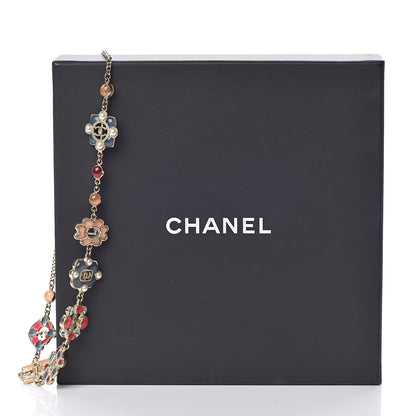 Chanel Resin Gripoix Poured Glass Pearl Necklace Multicolor 6 of 6