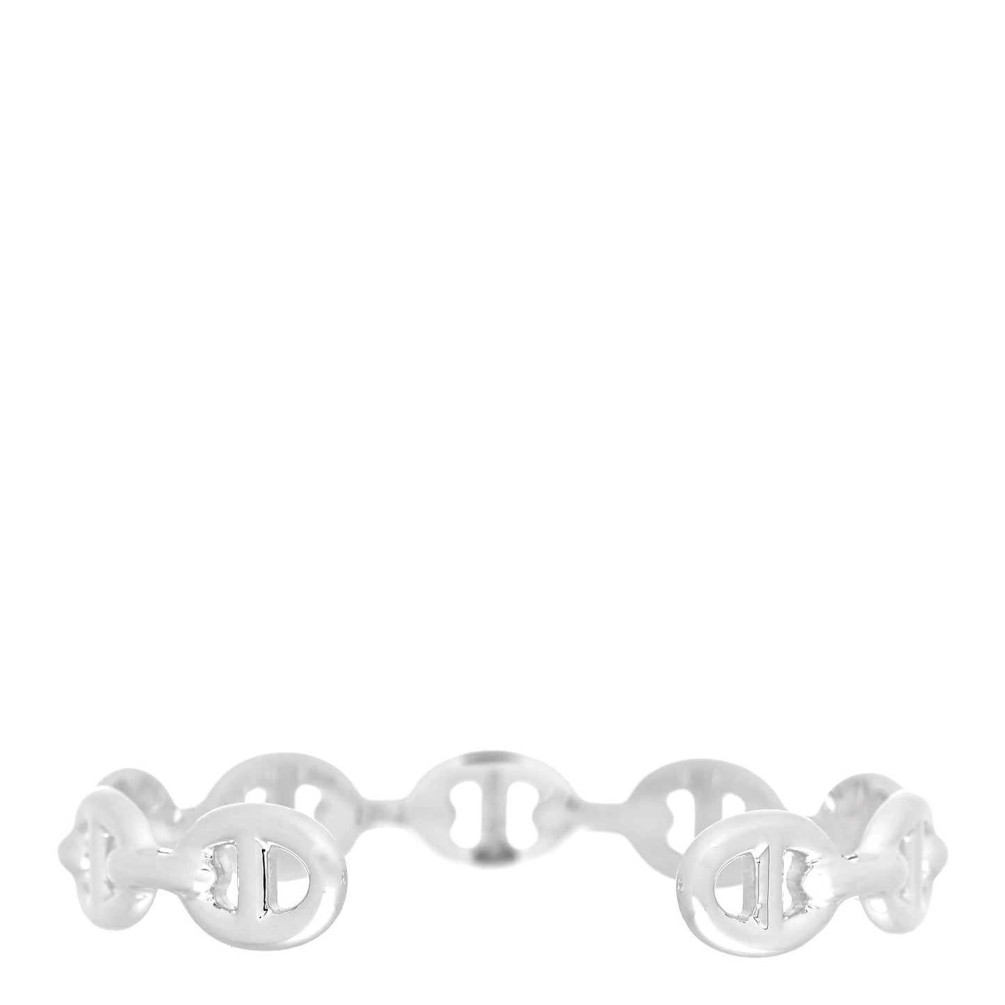 Sterling Silver MM Chaine d'Ancre Enchainee Cuff Bracelet ST