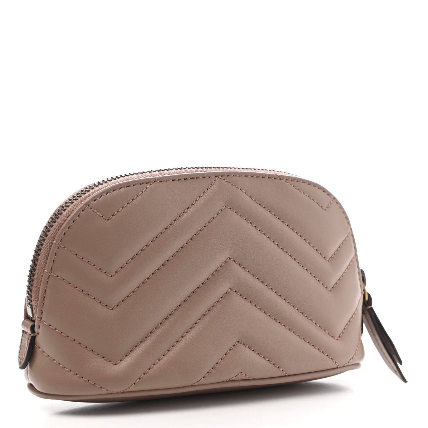 Calfskin Matelasse GG Marmont Pouch Cosmetic Case Porcelain Rose