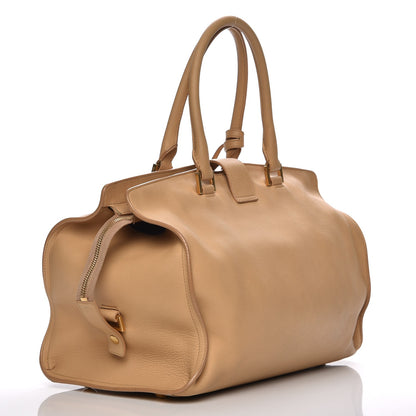 Saint Laurent Calfskin Medium Classic Y Cabas Light Beige 3 of 12