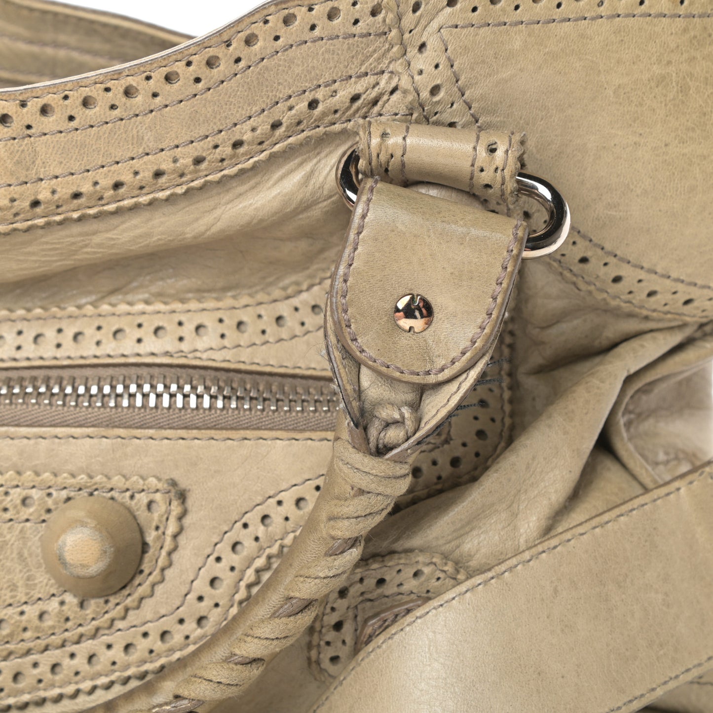 Agneau Giant Brogues Hardware City Praline