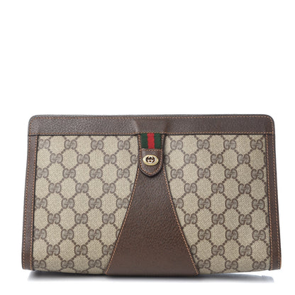 Gucci GG Plus Web Pouch Brown 1 of 8