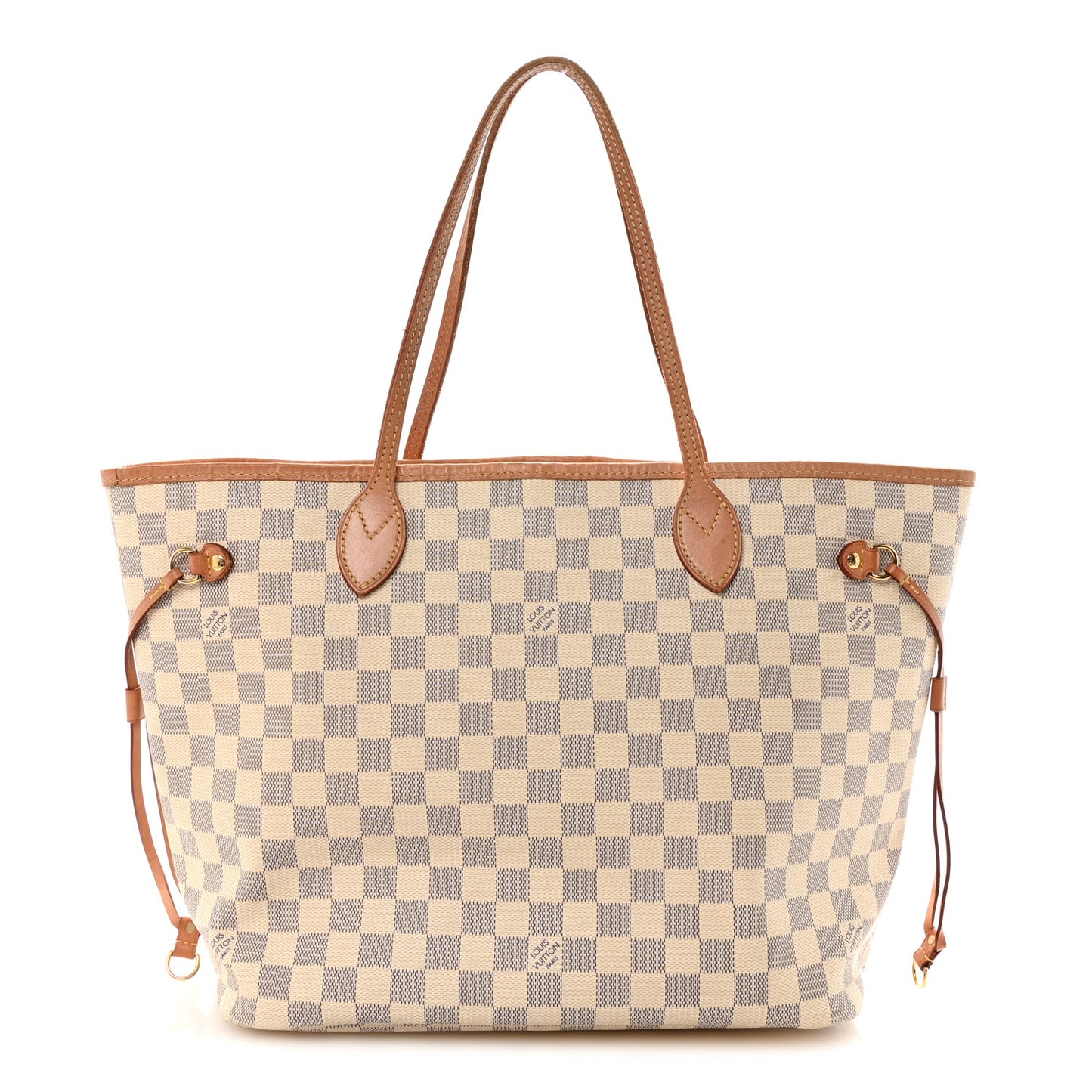 Damier Azur Neo Neverfull MM Rose Ballerine